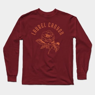 Laurel Canyon rose - orange print Long Sleeve T-Shirt